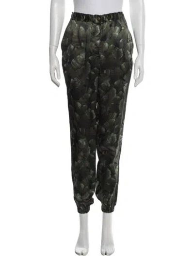 Pre-owned Lanvin Silk Wide Leg Pants W/ Tags In Black