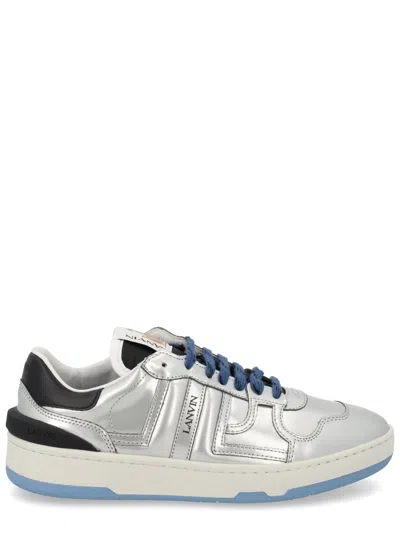 Lanvin Silver Clay Reflective Low-top Sneakers