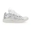 Lanvin Curb Sneakers Metallic Effect In Silver