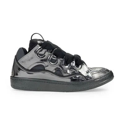 Lanvin Silver Curb Sneakers