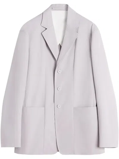 Lanvin Straight Fit Cotton Jacket In Pink