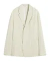 Lanvin Loose-fitting Wool Blend Jacket In Neutral