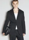 Lanvin Two-button Notched-lapel Jacket In Black