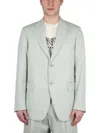 Lanvin Single-breasted Boxy Jacket In Green