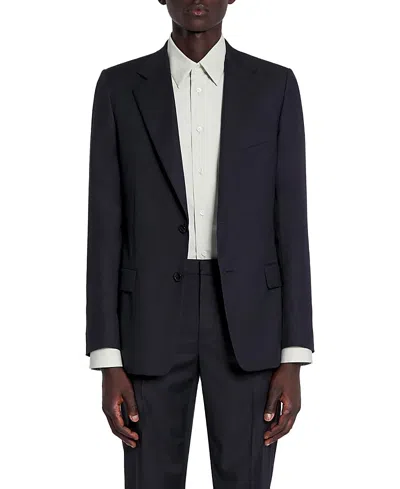 Lanvin Single-breasted Flap Pockets Jacket In Black