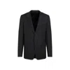 Lanvin Navy Blue Single Breasted Tailored Virgin Wool Jacket