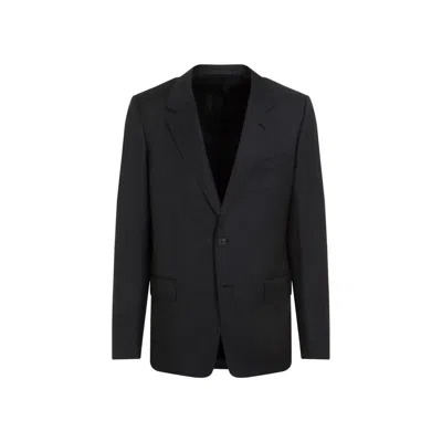 Lanvin Single Breasted Tailored Jacket In Blue