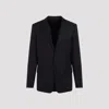 Lanvin Wool Button-fastening Blazer Dart Detailing In Navy Blue