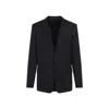 Lanvin Navy Blue Single Breasted Tailored Virgin Wool Jacket