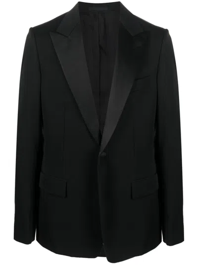 LANVIN SINGLE-BREASTED WOOL TUXEDO JACKET