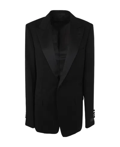 LANVIN LANVIN SINGLE-BREASTED TUXEDO TAILORED BLAZER