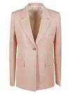 Lanvin Single-breasted Tailored Blazer In Pink
