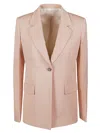 Lanvin Single-buttoned Blazer In Rosé
