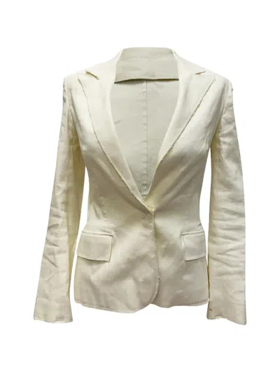 Pre-owned Lanvin Single-breasted Blazer In Neutral