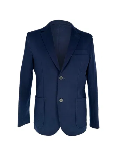 Pre-owned Lanvin Single-breasted Pocket Blazer In Blue