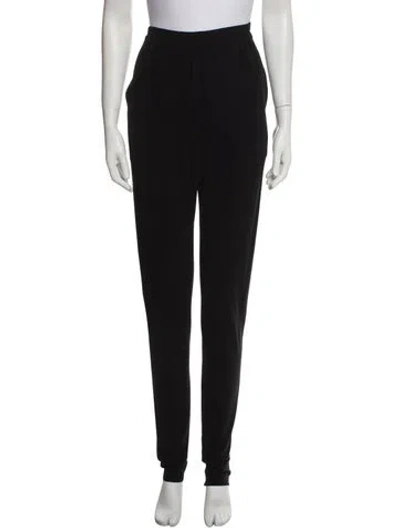 Pre-owned Lanvin Skinny Leg Pants In Black