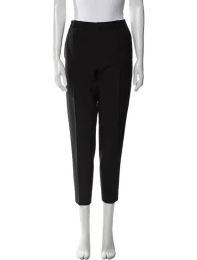 Pre-owned Lanvin Skinny Leg Pants In Black