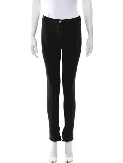 Pre-owned Lanvin Skinny Leg Pants In Black