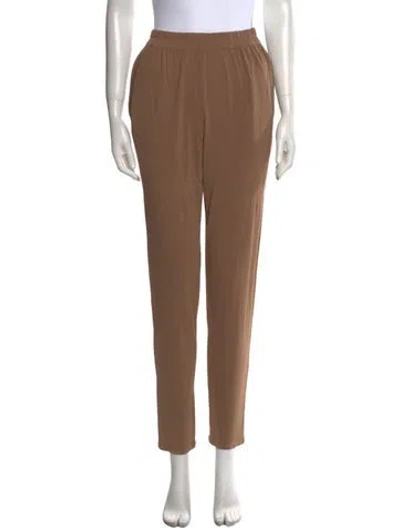 Pre-owned Lanvin Skinny Leg Pants In Brown
