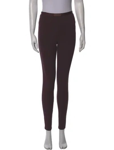 Pre-owned Lanvin Skinny Leg Pants In Brown