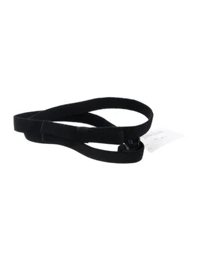 Pre-owned Lanvin Skinny Waist Belt In Black