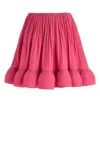 Lanvin Minirock Aus Charmeuse Mit Raffungen Und Volant In 594
