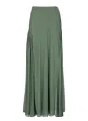 Lanvin Jersey Maxi Skirt In Green
