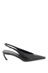 LANVIN SLEEK AND VERSATILE LEATHER SLINGBACK FLAT FOR THE MODERN WOMAN