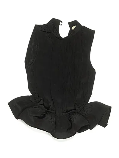 Pre-owned Lanvin Sleeveless Blouse In Black