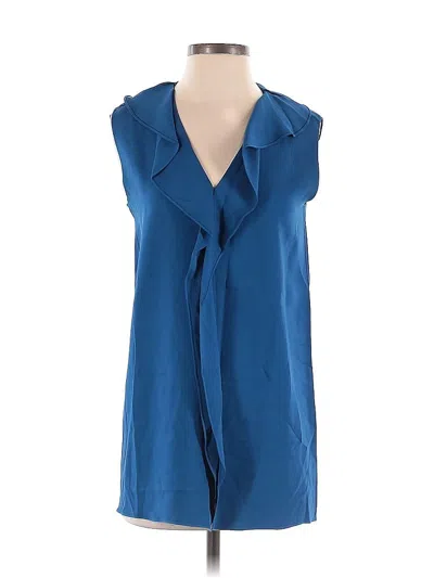 Pre-owned Lanvin Sleeveless Blouse In Blue