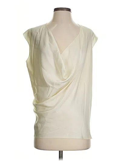 Pre-owned Lanvin Sleeveless Blouse In Ivory