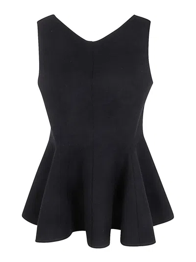 LANVIN SLEEVELESS FLARED TOP