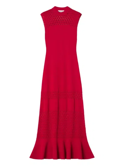 Lanvin Sleeveless Maxi Dress In Red