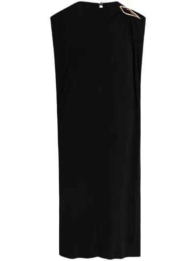 Lanvin Sleeveless Cutout Dress In Black