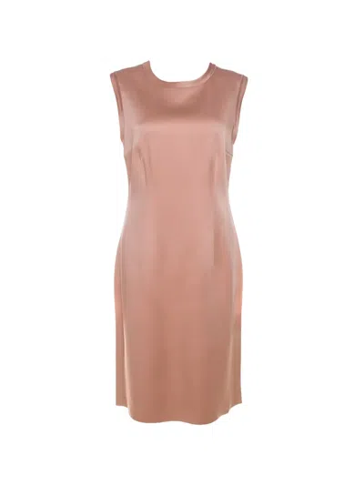 Pre-owned Lanvin Sleeveless Midi Dress In Neutral