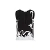 Lanvin Sleeveless Pleated Abstract Pattern Top In Black