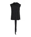 Lanvin Draped-detail Blouse In Black