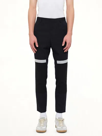 Lanvin Slim Crop Patch Trousers In Black