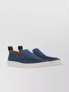 Lanvin Slip-on Suede Sneakers With Contrasting Rubber Sole