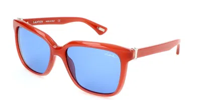 Lanvin Sln676m 03g9 Occhiali Da Sole Rossi Per Donna In Red