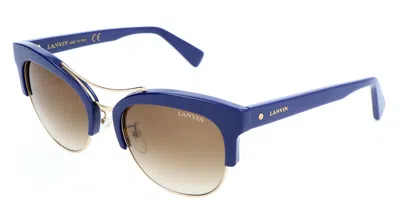Lanvin Sln724m 0991 Occhiali Da Sole Blu Per Donna In Blue