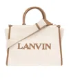 Lanvin Small Inout Tote Bag In White