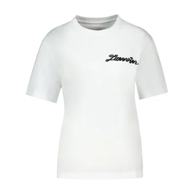 Lanvin Small Logo T-shirt -  - Cotton - White