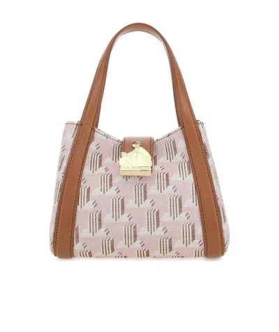 Lanvin Small Printed Handbag In Brown