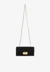 Lanvin Black Solid Clutch In Black