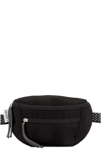 Lanvin Small Waist Curb Bag In Black