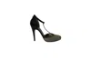 Lanvin Snake Print T-strap Heels In Multicolor Leather In Multi