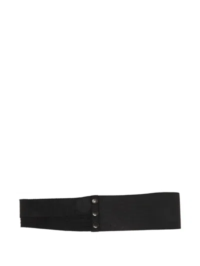Pre-owned Lanvin Snap-fastening Belt In Black