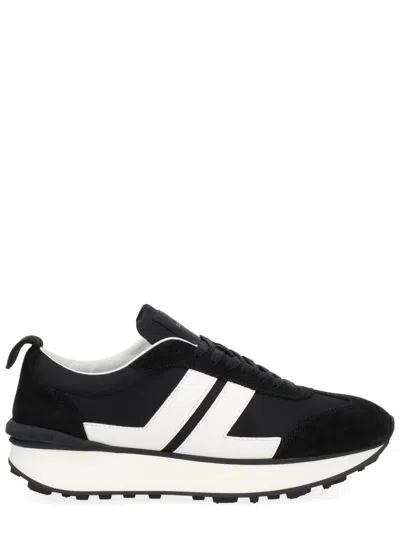 Lanvin Sophisticated Leather Sneakers For Women In Black