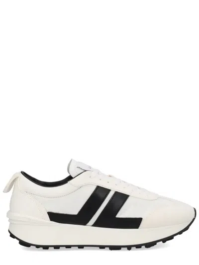 Lanvin Calf Leather Sneakers In White